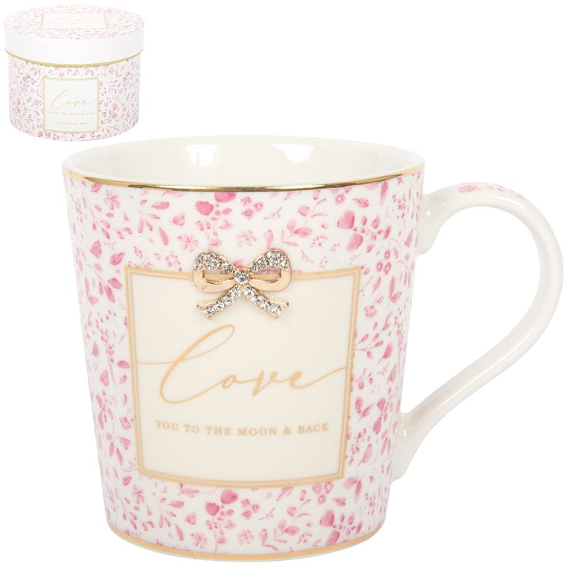Hearts Designs Love You To The Moon & Back Mug