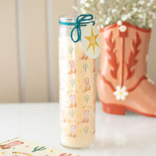 Load image into Gallery viewer, Howdy Cowboy Boot Tube Candle
