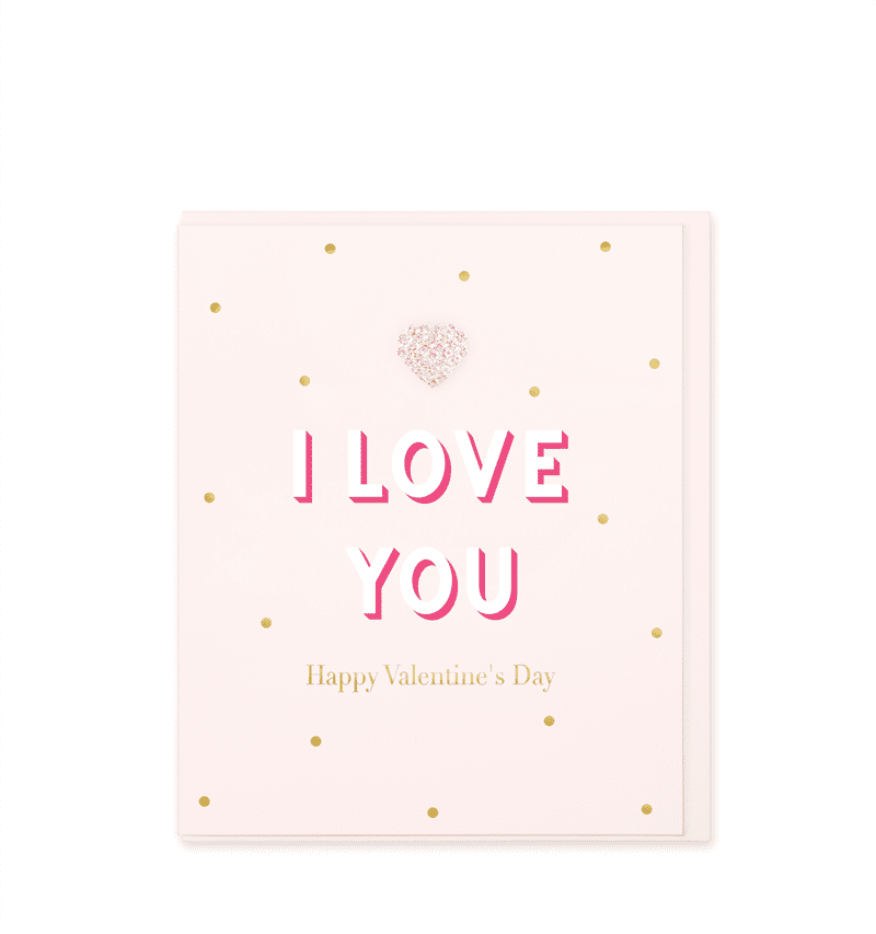 Hearts Designs I Love You Valentine's Card