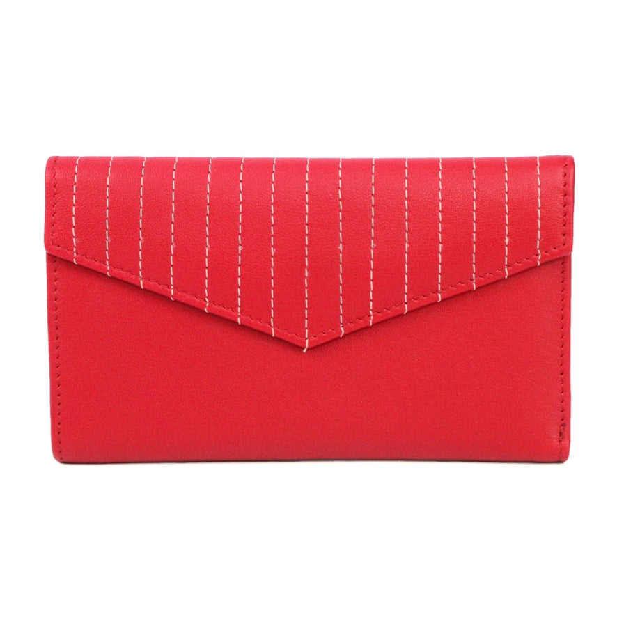 Imogen Leather Purse Red
