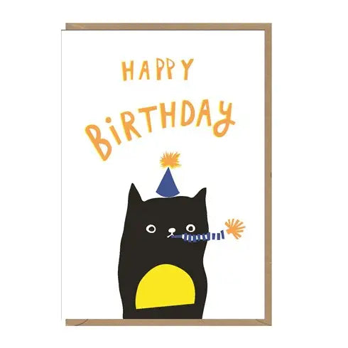 Ink Party Cat Birthday Card