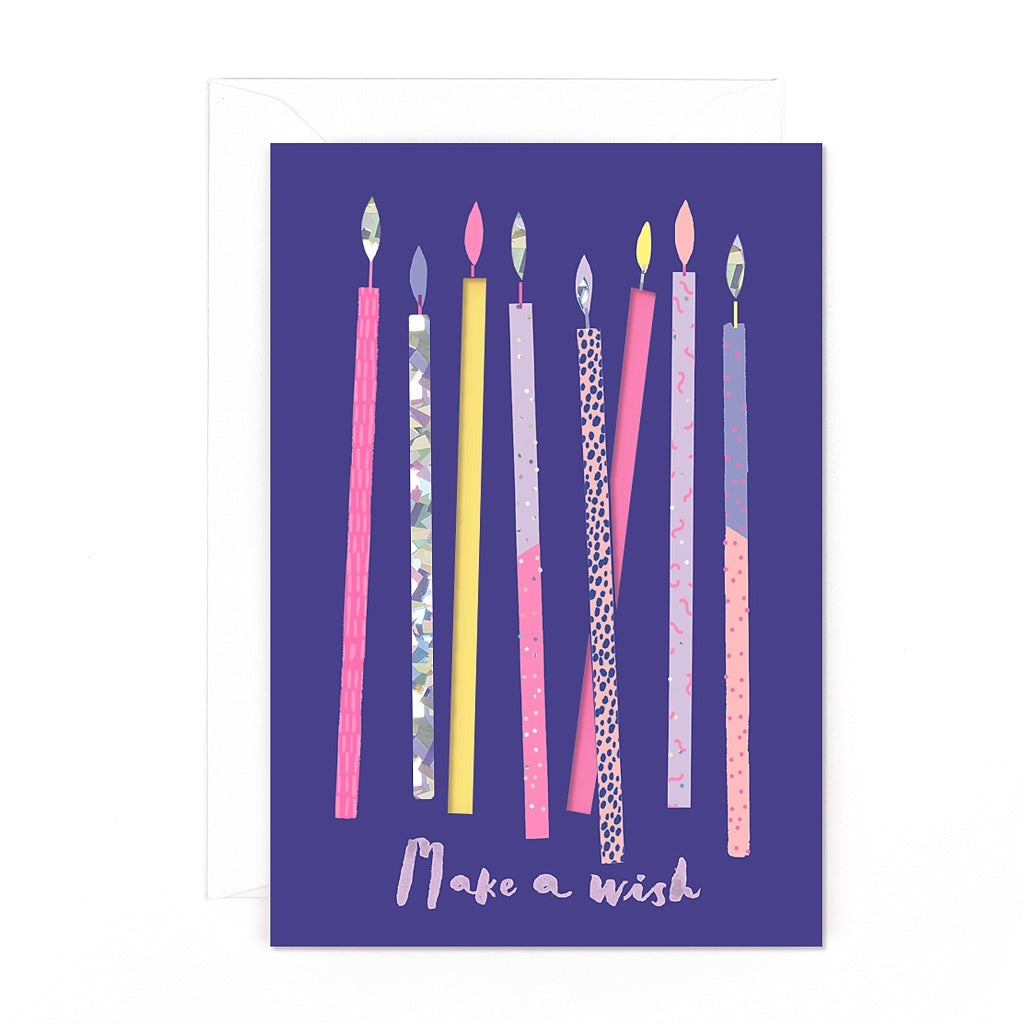 Kaleidoscope Birthday Candles Card