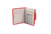 Load image into Gallery viewer, Kiri Leather Purse Red &amp; Beige

