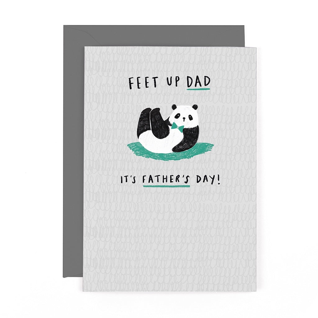 Last Laugh Panda Father's Day Card