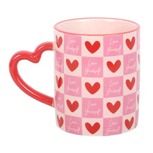 Load image into Gallery viewer, Love Yourself Checkered Mug
