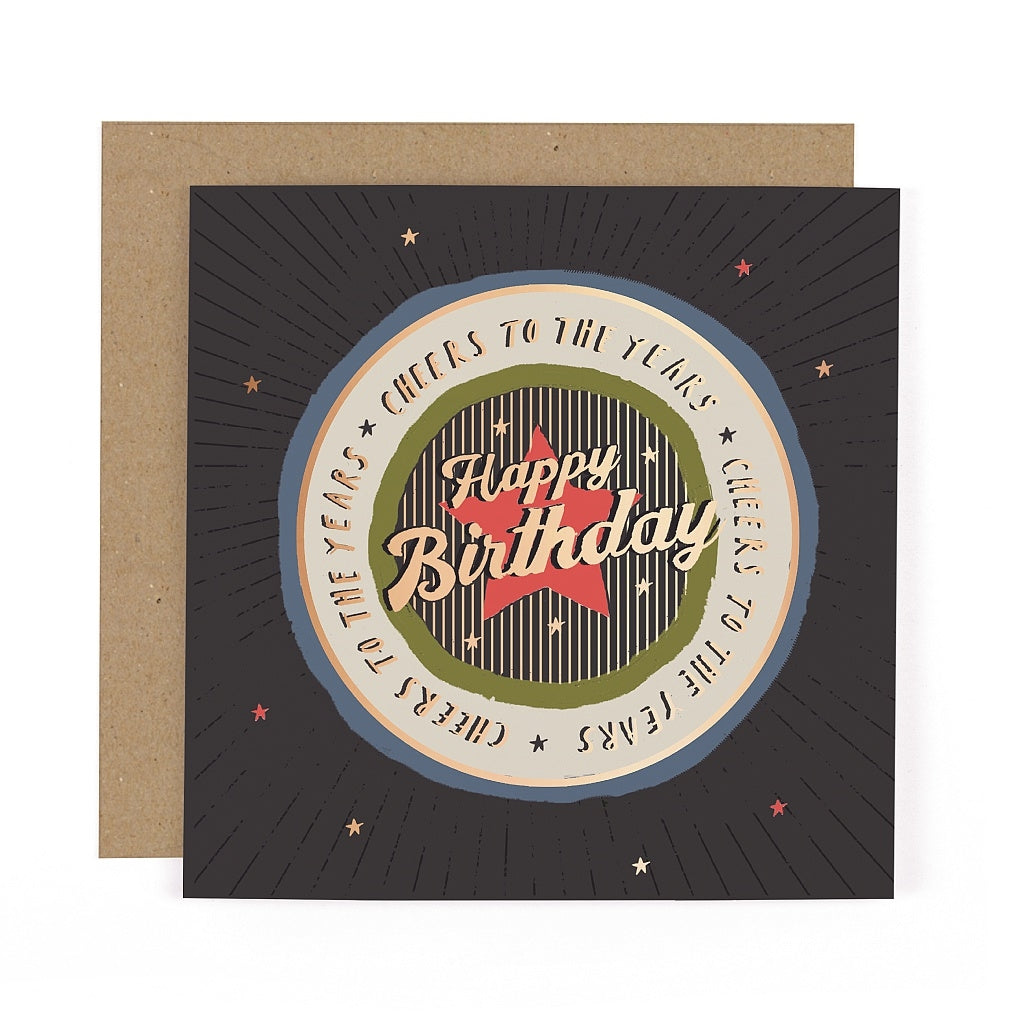 Lumberjack Cheers To The Years Birthday Card