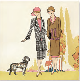 MA Deco Ladies & Dog Card