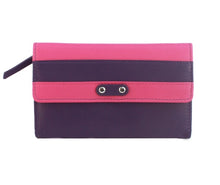 Load image into Gallery viewer, Madison Leather Purse Purple &amp; Pink
