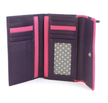 Load image into Gallery viewer, Madison Leather Purse Purple &amp; Pink
