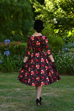 Load image into Gallery viewer, Margot Autumn Floral Swing Dress
