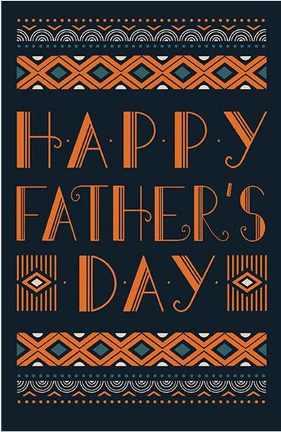 Metropolis Text Father's Day Card