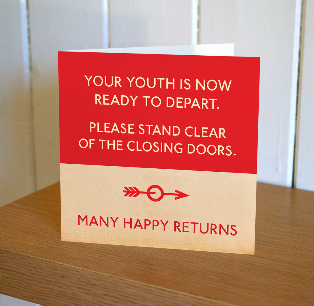 Mind The Gap Youth Ready To Depart Card