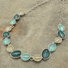 Load image into Gallery viewer, Miss Milly Aqua Leaves Necklace
