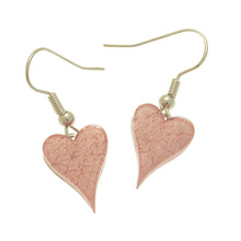 Load image into Gallery viewer, Miss Milly Baby Pink Resin Heart Earrings
