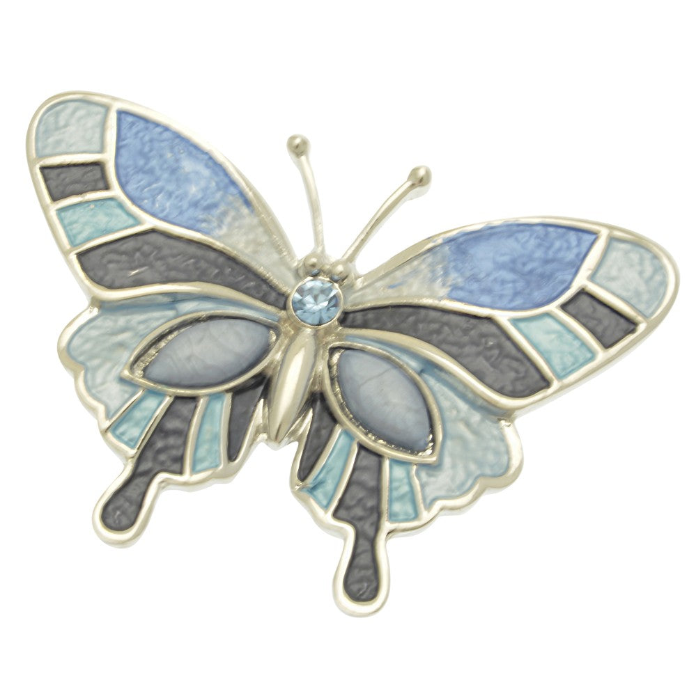 Miss Milly Blue Butterfly Magnetic Brooch