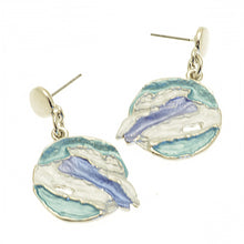 Load image into Gallery viewer, Miss Milly Blue Choppy Sea Earrings
