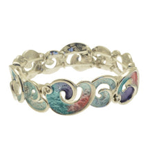 Load image into Gallery viewer, Miss Milly Blue &amp; Coral Swirl Bracelet
