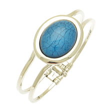 Load image into Gallery viewer, Miss Milly Resin Bracelet Bold Blue Foil
