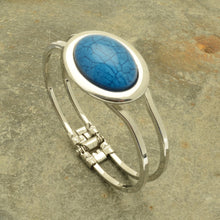 Load image into Gallery viewer, Miss Milly Resin Bracelet Bold Blue Foil
