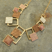 Load image into Gallery viewer, Miss Milly Brown Squares Necklace
