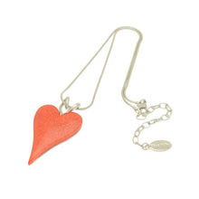 Load image into Gallery viewer, Miss Milly Coral Resin Heart Necklace

