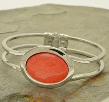 Load image into Gallery viewer, Miss Milly Resin Bracelet Coral Marble
