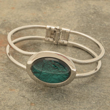 Load image into Gallery viewer, Miss Milly Resin Bracelet Dark Green Foil
