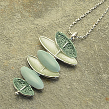 Load image into Gallery viewer, Miss Milly Green Ovals Stacked Necklace
