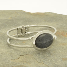 Load image into Gallery viewer, Miss Milly Resin Bracelet Grey Marble
