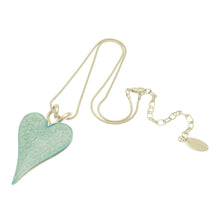 Load image into Gallery viewer, Miss Milly Ice Blue Resin Heart Necklace
