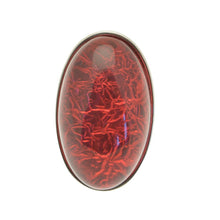 Load image into Gallery viewer, Miss Milly Large Resin Oval Ring Red
