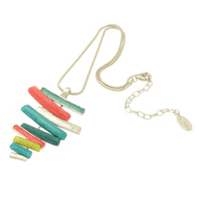 Load image into Gallery viewer, Miss Milly Layered Mix Necklace Pink &amp; Teal
