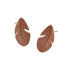Load image into Gallery viewer, Miss Milly Orange Leaf Earrings
