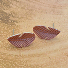 Load image into Gallery viewer, Miss Milly Orange Leaf Earrings
