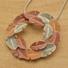 Load image into Gallery viewer, Miss Milly Orange Leaf Wreath Necklace

