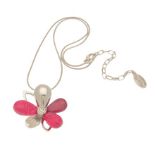 Load image into Gallery viewer, Miss Milly Pink Flower Necklace
