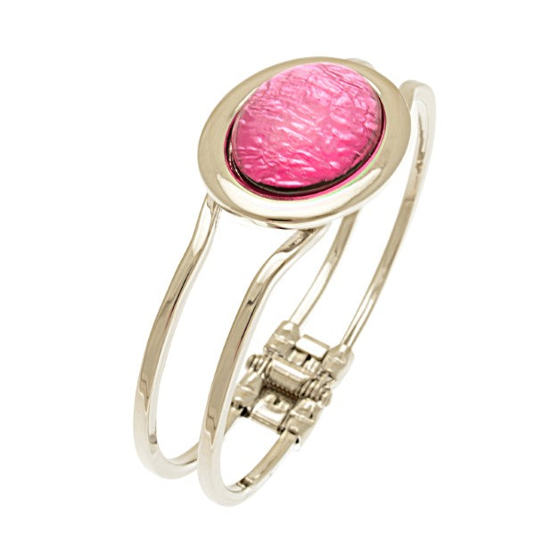 Miss Milly Resin Bracelet Pink Foil