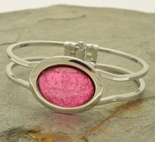 Load image into Gallery viewer, Miss Milly Resin Bracelet Pink Foil
