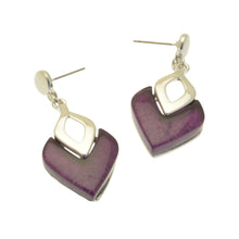 Load image into Gallery viewer, Miss Milly Purple Diamond Earrings
