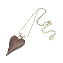 Load image into Gallery viewer, Miss Milly Purple Resin Heart Necklace
