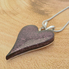 Load image into Gallery viewer, Miss Milly Purple Resin Heart Necklace
