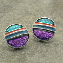 Load image into Gallery viewer, Miss Milly Tropical Saturn Stud Earrings

