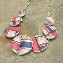 Load image into Gallery viewer, Miss Milly Purple Split Discs Necklace
