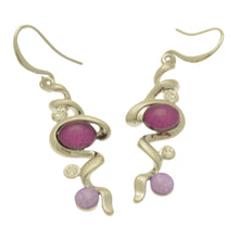 Load image into Gallery viewer, Miss Milly Purple Twist Earrings
