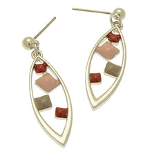 Load image into Gallery viewer, Miss Milly Red Shield Earrings
