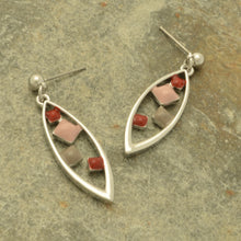Load image into Gallery viewer, Miss Milly Red Shield Earrings
