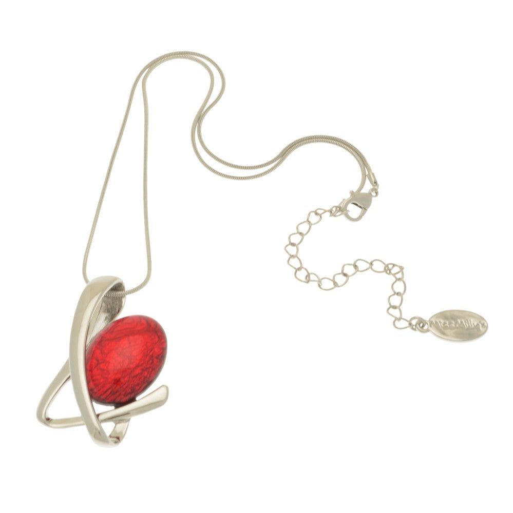 Miss Milly Red Swirl Pendant