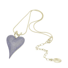 Load image into Gallery viewer, Miss Milly Soft Blue Resin Heart Necklace
