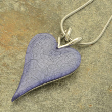 Load image into Gallery viewer, Miss Milly Soft Blue Resin Heart Necklace
