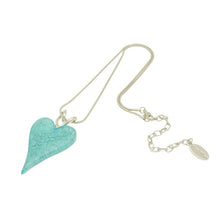 Load image into Gallery viewer, Miss Milly Turquoise Resin Heart Necklace
